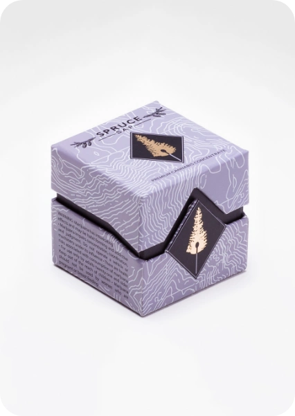 Cannabis Box With Gold Foil 4
