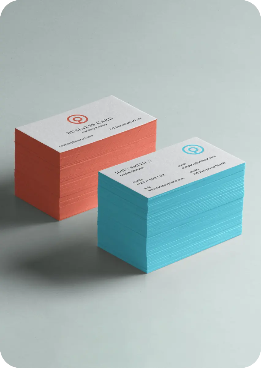 Custom Painted Edge Business Cards 3