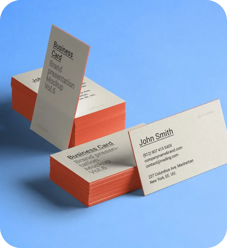Custom Painted Edge Business Cards